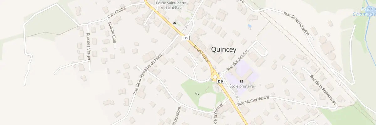 Plan du 5 Imp Didillon à Quincey