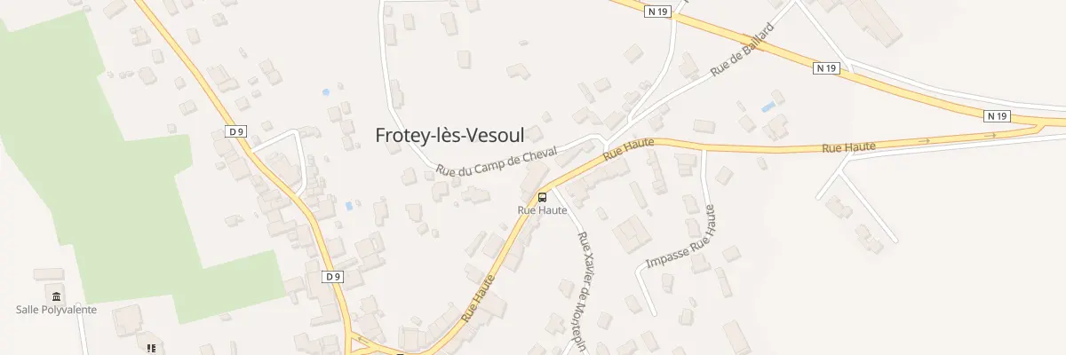 Plan du 19 Rue Haute à Frotey-lès-Vesoul