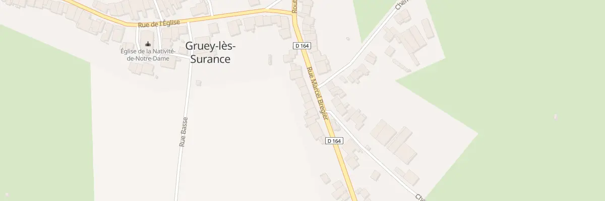 Plan du 16 Rue Marcel Bregier à Gruey-lès-Surance