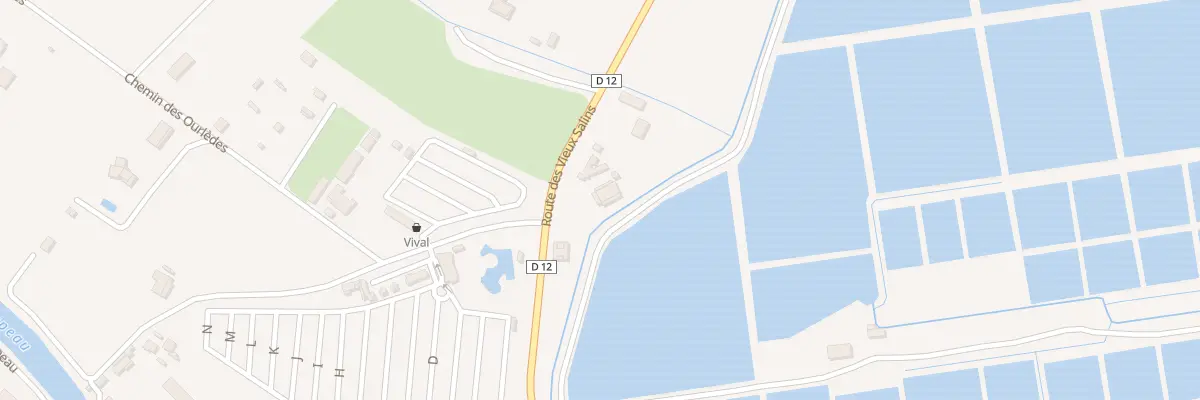Plan du 1286 Rte des Vieux Salins à Hyères