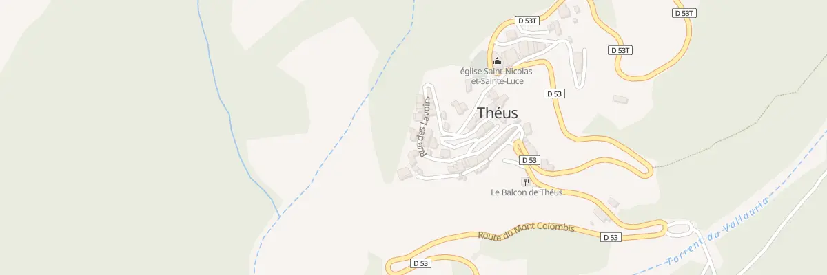 Plan du 5038 Le Village à Théus