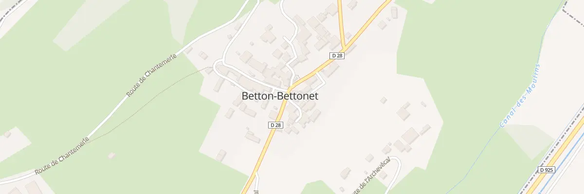 Plan du 5063 Le Bettonnet à Betton-Bettonet