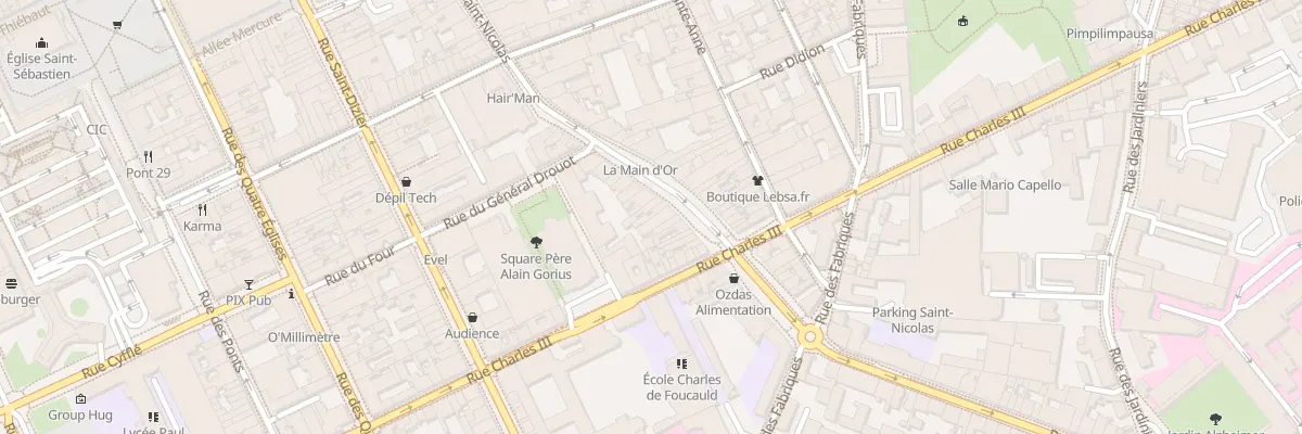 Plan du 76 Rue Saint Nicolas à Nancy