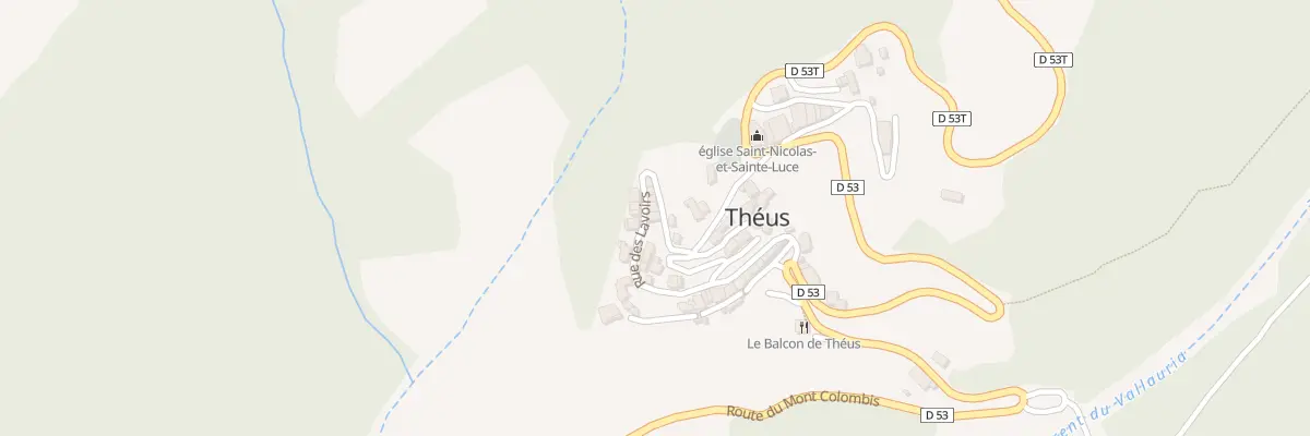 Plan du 5043 Le Village à Théus