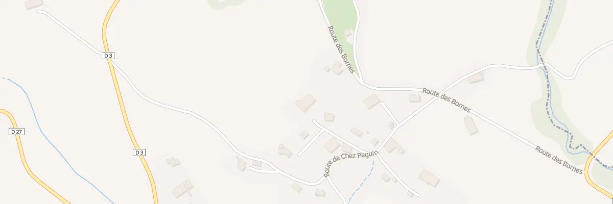Plan du 323 Rte de chez Peguin à Menthonnex-en-Bornes