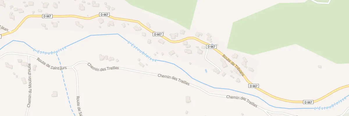 Plan du 1158 Rte de Trévans à Estoublon