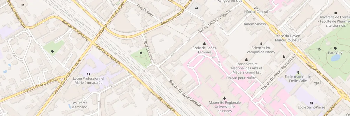 Plan du 25 Rue Abbé Gregoire à Nancy