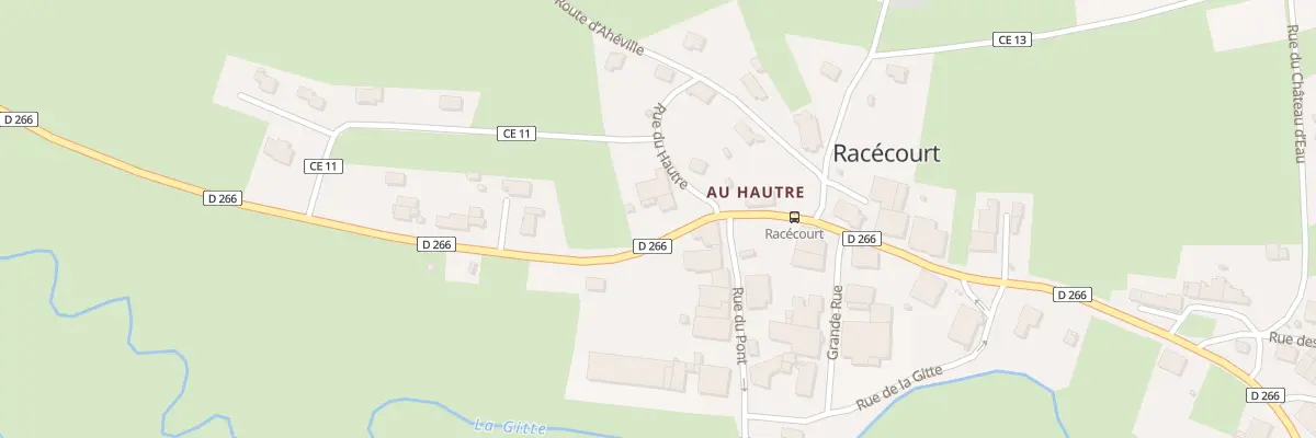 Plan du 1 Rue du Hautre à Racécourt