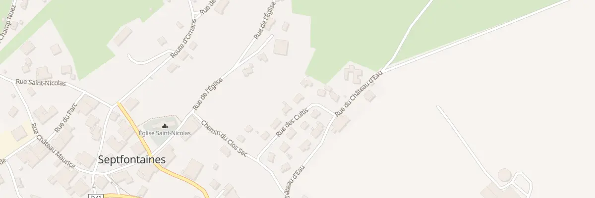Plan du 10 Rue des Cultis à Septfontaines
