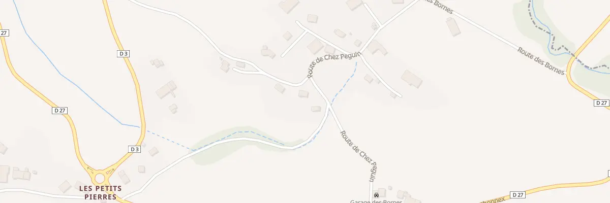 Plan du 201 Rte de chez Peguin à Menthonnex-en-Bornes