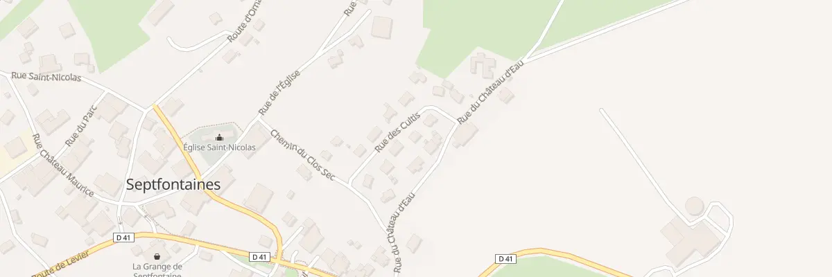 Plan du 7 Rue des Cultis à Septfontaines