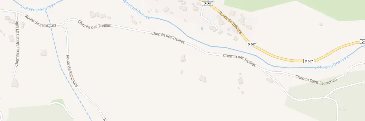 Plan du 404 Che des Treilles à Estoublon