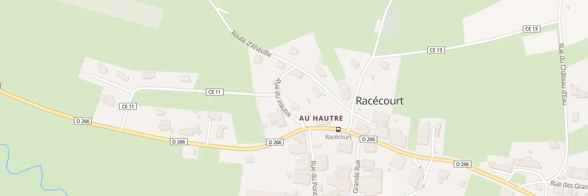 Plan du 2 Rue du Hautre à Racécourt