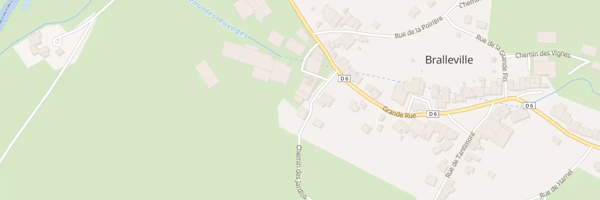Plan du 6 Rue de la Fontaine à Bralleville