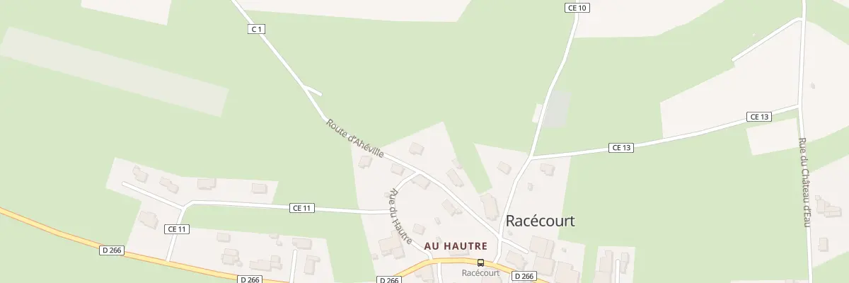 Plan du 4 Rte d’Aheville à Racécourt