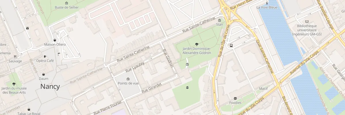 Plan du 9 Rue Godron à Nancy