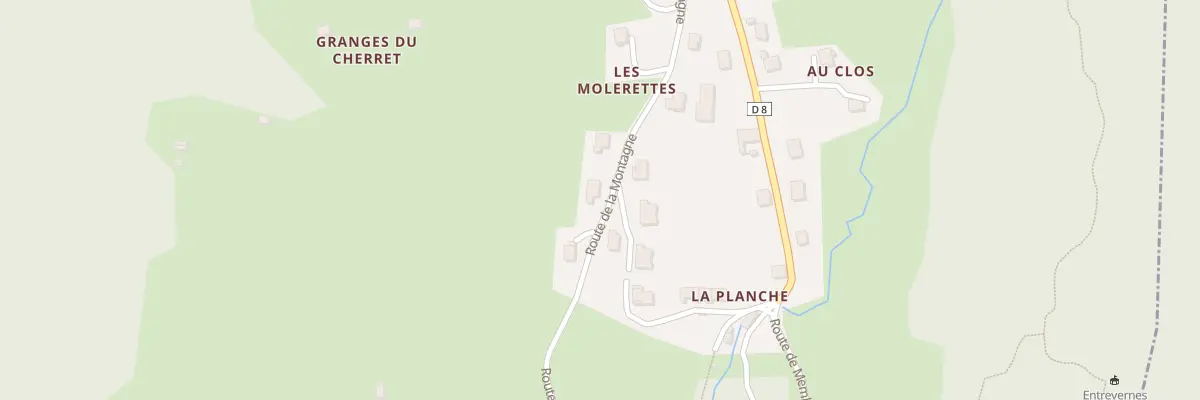 Plan du 34 Rte de la Montagne à Entrevernes