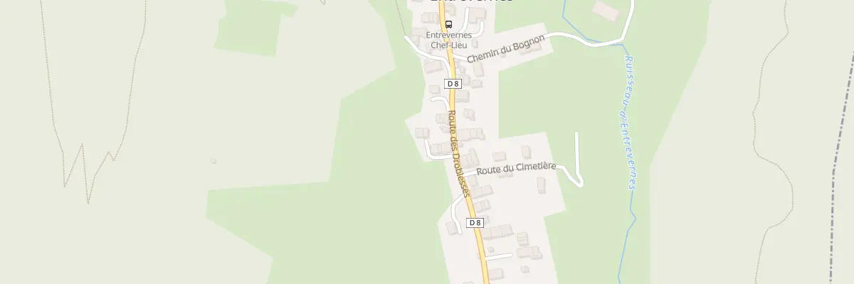Plan du 5025 La Ville à Entrevernes