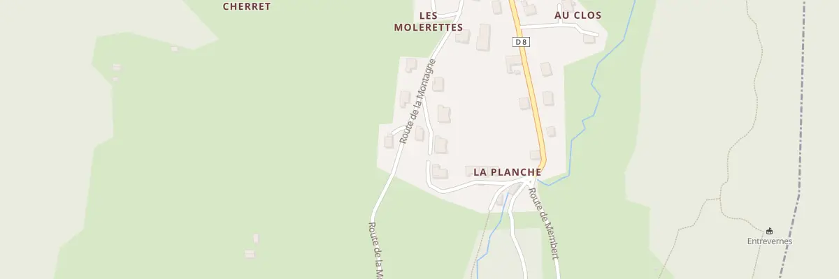 Plan du 35 Rte de la Montagne à Entrevernes