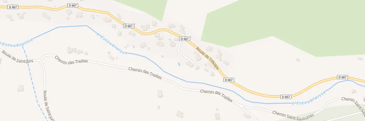 Plan du 1358 Rte de Trévans à Estoublon