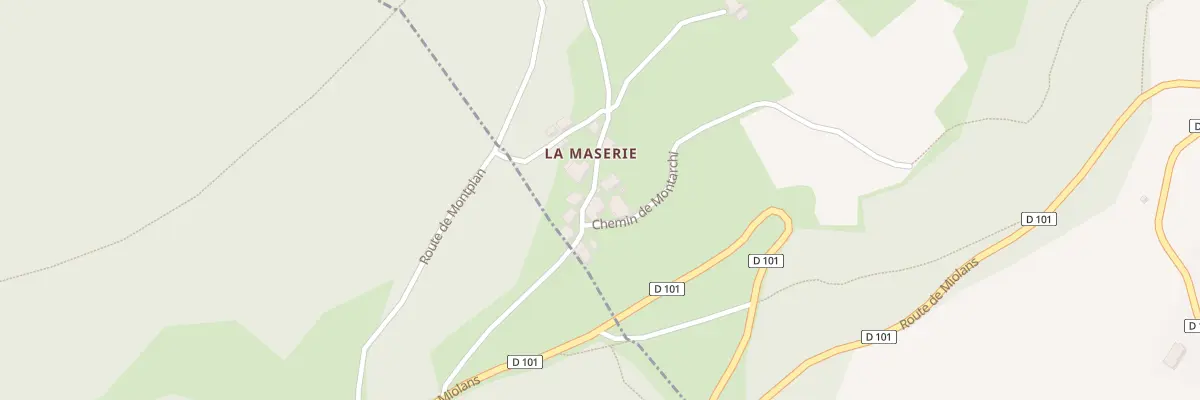 Plan du 38 Che de Lalliat à Fréterive