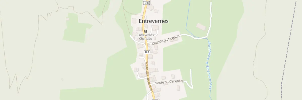 Plan du 97 Rte des Droblesses à Entrevernes