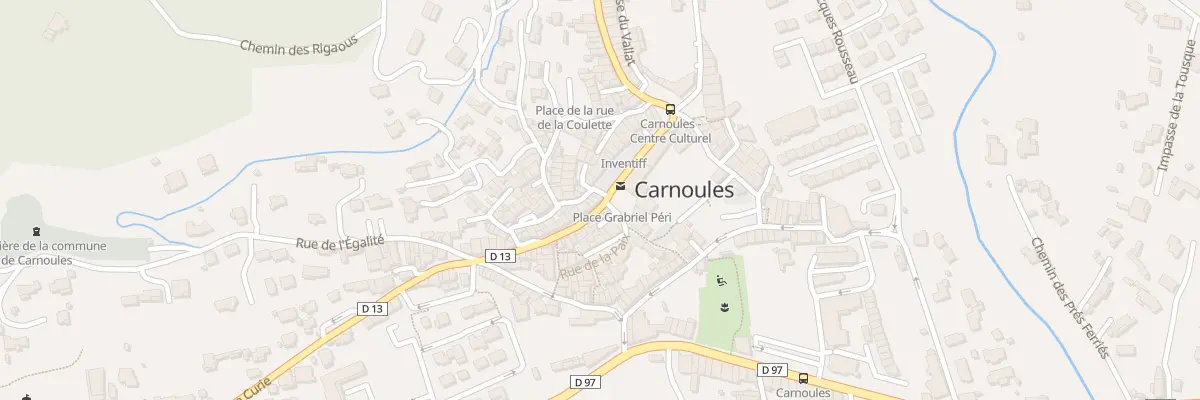Plan du 2 Rue Pierre Curie à Carnoules