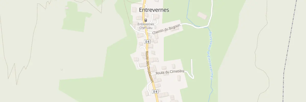 Plan du 101 Rte des Droblesses à Entrevernes