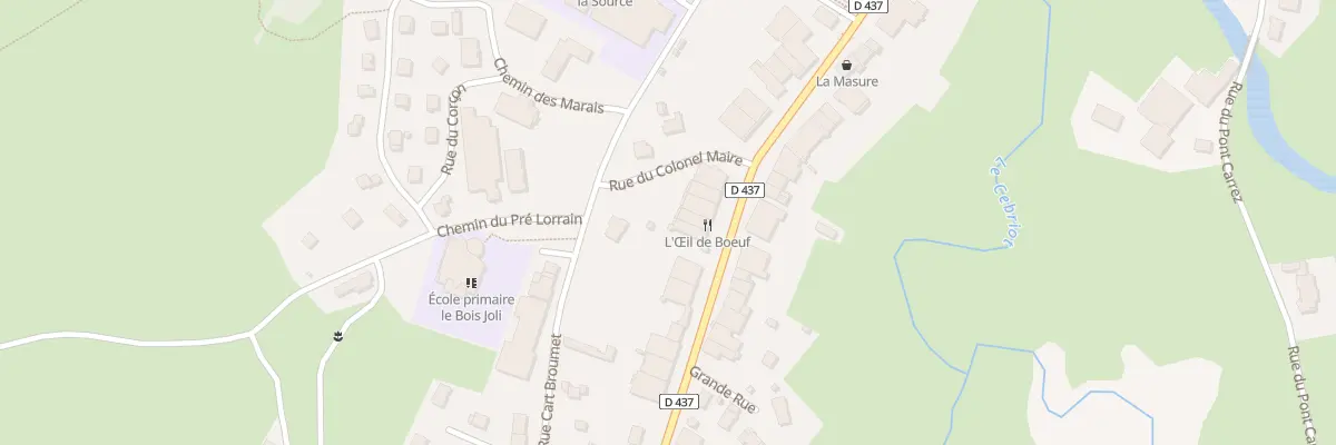 Plan du 58B Grande Rue à Mouthe