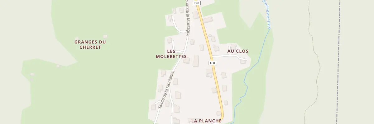 Plan du 21 Rte de la Montagne à Entrevernes