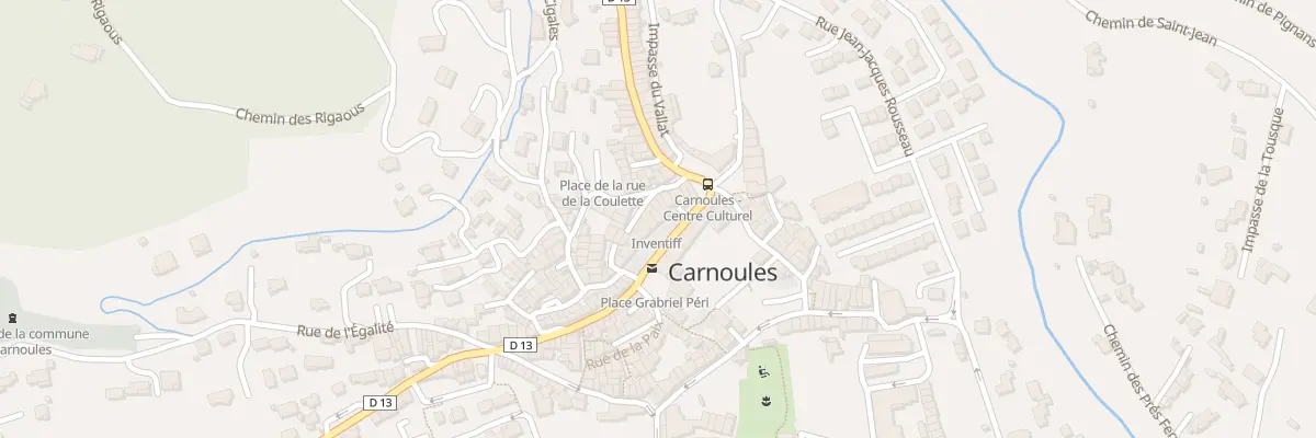 Plan du 56 Crs Victor Hugo à Carnoules