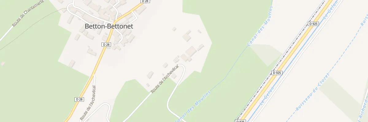 Plan du 569 Rte de l’Archevecal à Betton-Bettonet