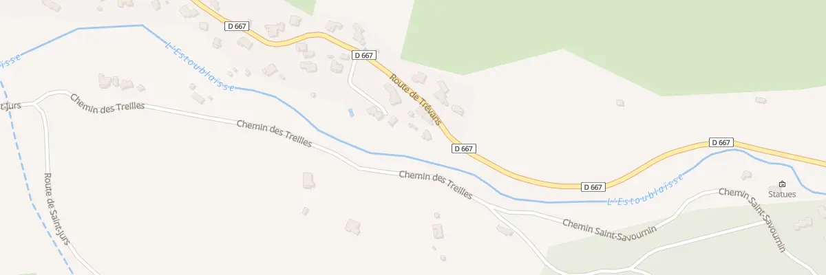 Plan du 1414 Rte de Trévans à Estoublon