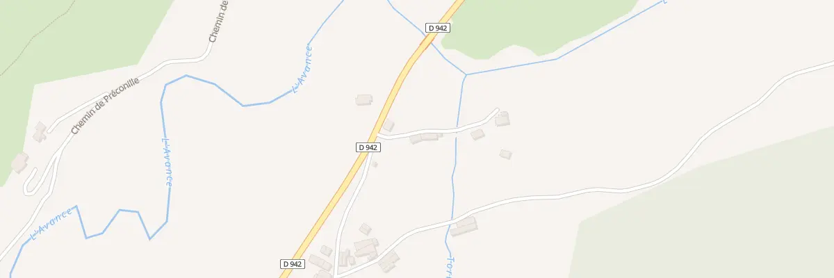 Plan du 5001F La Plaine à Avançon
