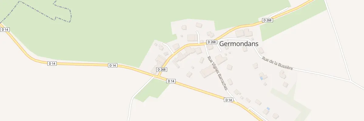 Plan du 5005 Au Village à Germondans