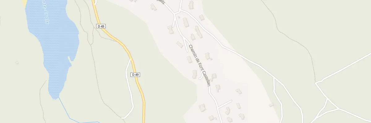 Plan du 50 Che de Font Castellan à Bauduen