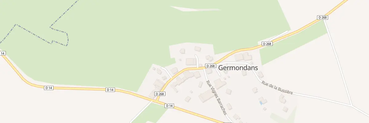 Plan du 13 Gr Grande Rue à Germondans