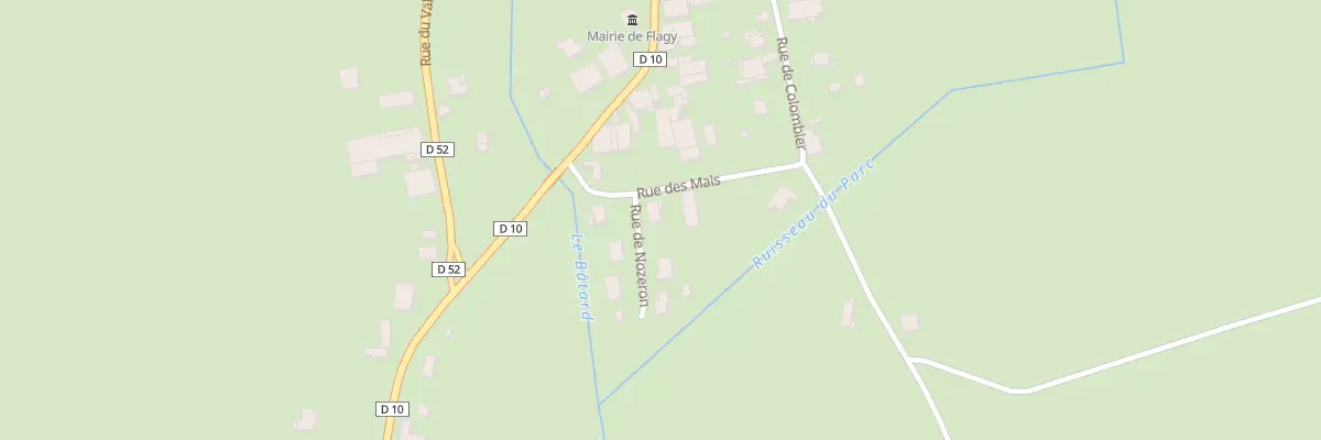 Plan du 1 Rue de Nozeron à Flagy
