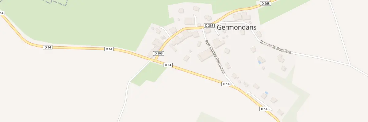 Plan du 2B Rue Vignes Barraches à Germondans