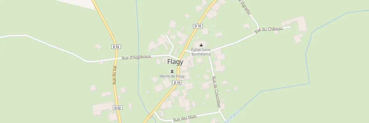 Plan du 2 Rue du Château à Flagy