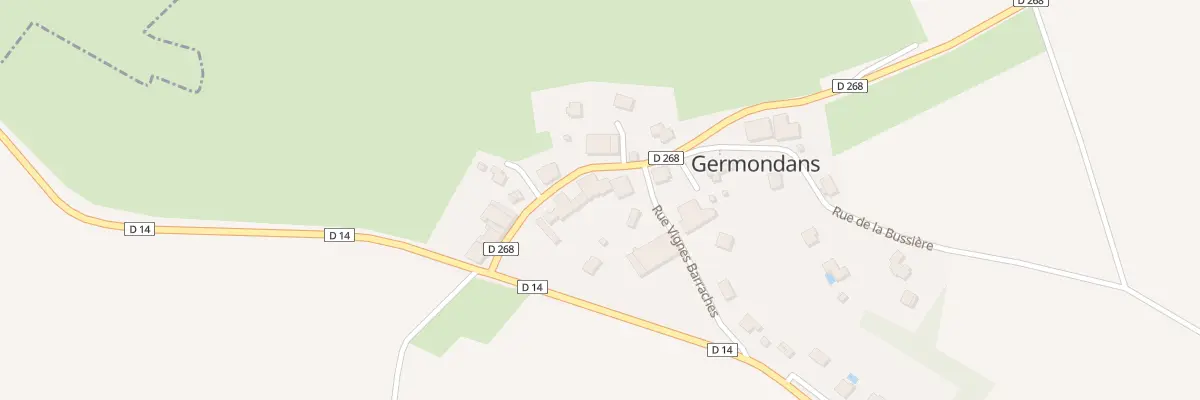 Plan du 10 Gr Grande Rue à Germondans