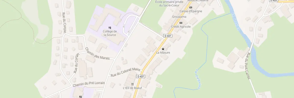 Plan du 40 Gr Grande Rue à Mouthe