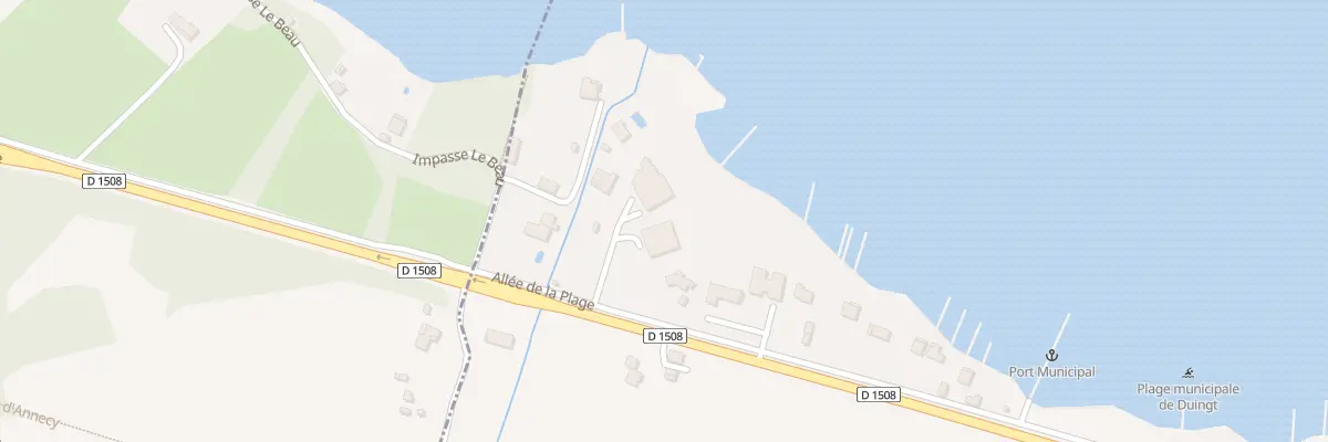 Plan du 542 All de la Plage à Duingt