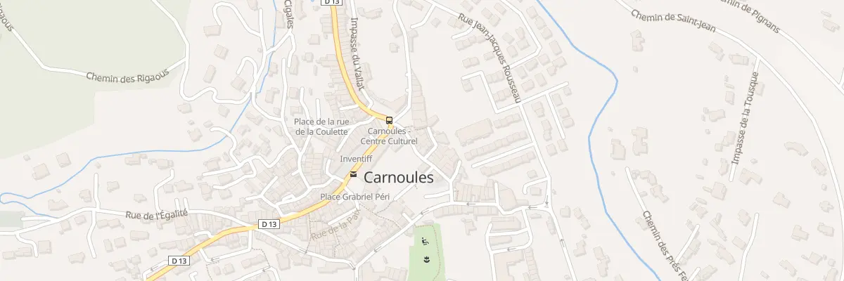 Plan du 34 Rue sous les Moulins à Carnoules