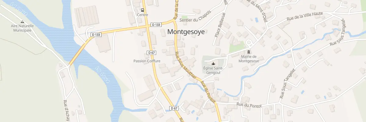 Plan du 6 Rue Sous Mouthier à Montgesoye