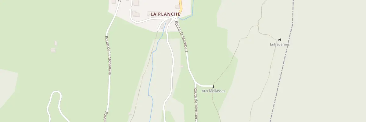 Plan du 12 Rte de Membert à Entrevernes