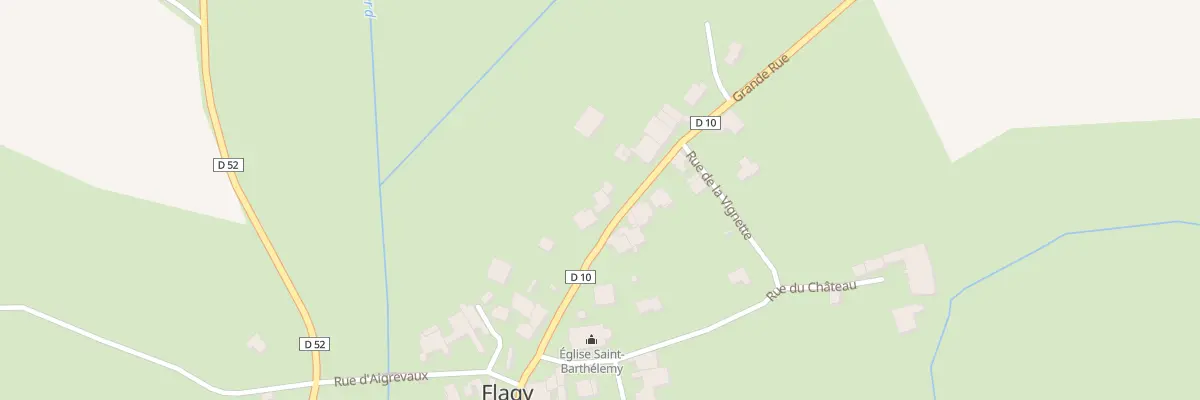 Plan du 25 Grande Rue à Flagy
