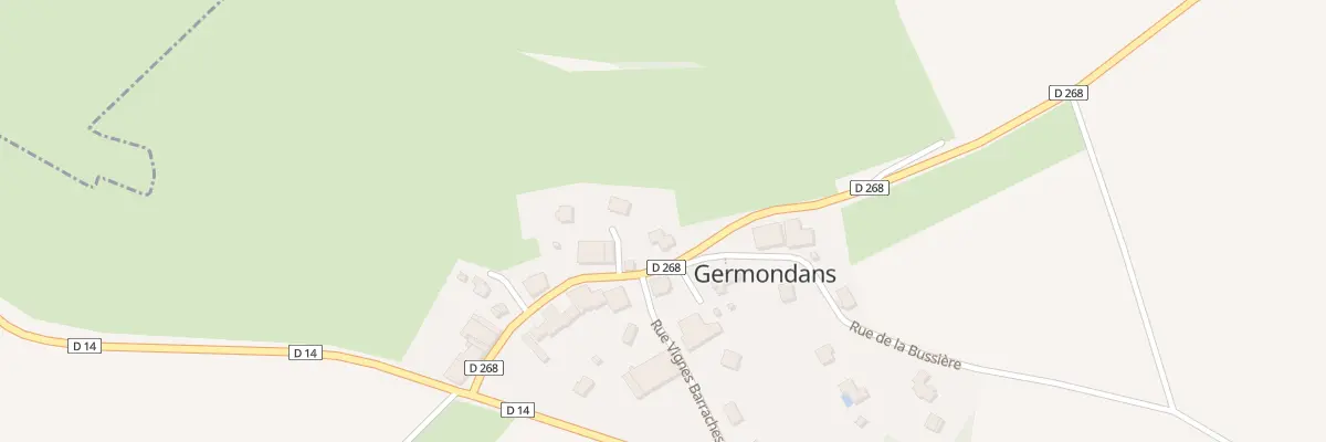 Plan du 17 Grande Rue à Germondans