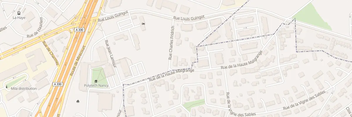 Plan du 1 Rue Charles Fridrich à Vandœuvre-lès-Nancy