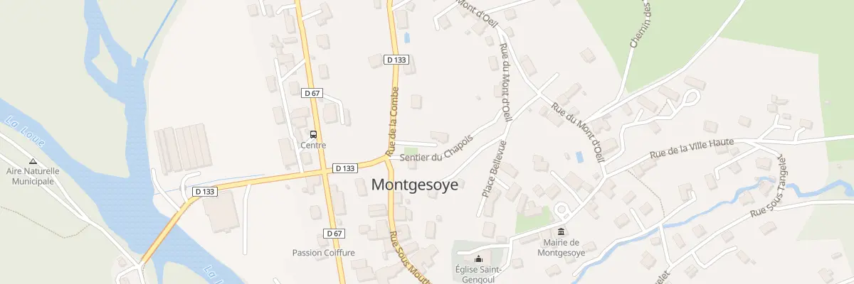 Plan du 2 Rue de la Combe à Montgesoye